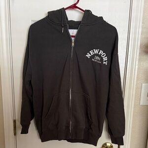 Sunday Charcoal Zip-Up Jacket